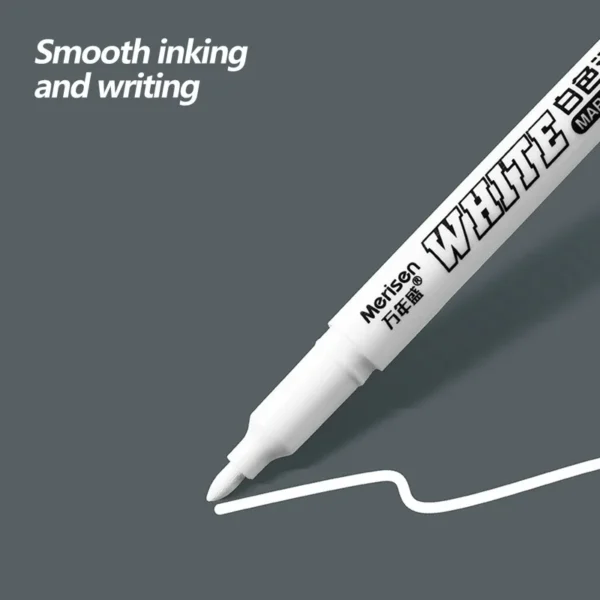1mm White/Black Marker Pens Set Oily Waterproof White Gel Pen DIY Graffiti Sketching Marker Stationery Writing School Supplies