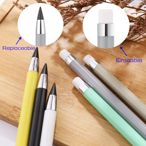Eternal Pencil New Inkless Unlimited Writing No Ink HB Pen Sketch Painting Tool School Office Supplies Gift for Kid Stationery