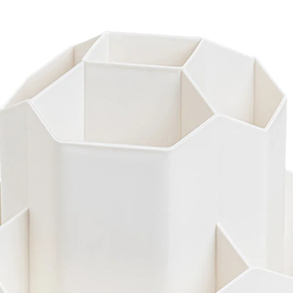 Desktop Stationery Organizer 360 Degree Rotating Stationery Storage Box Rotatable Pencil Stand for Home Office School