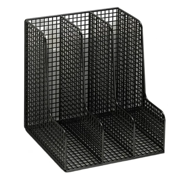 High-strength Desktop File Document Sorter Rust-resistant File Sorter Mesh Desk File Organizer Sorter Office Supply