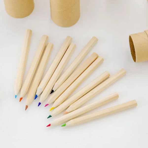 12pcs Non-Toxic Art Colored Pencils Wooden Pencils Set for Kids Cute Stationery Painting Drawing Tools School Writing Supplies