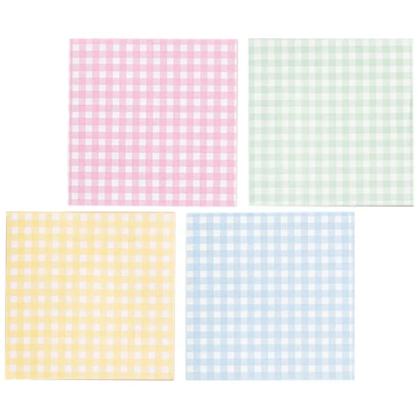 4 Books Plaid Element Notes Non-stick Memo Pads Office Portable Paper Students Schedule Planning Grid