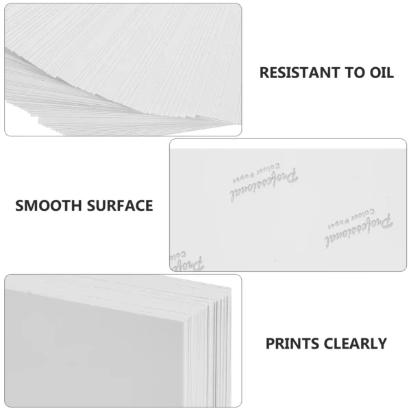 100 Sheets Photographic Paper School Printing Supply Office Papers High Gloss A4 Home Accessory Highlight