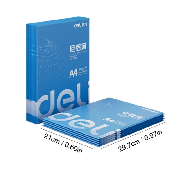 Deli-A4 Printing Paper, 100Sheets/Pack, Business Paper, Paper Copy Paper, Whole Wood Pulp, Xerography Office Print Paper, 70g