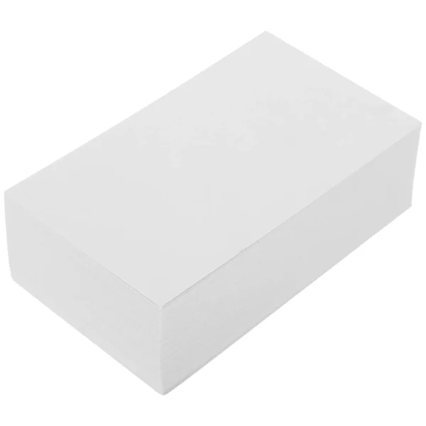 200 Pcs Note Pad Blank Card Word Cards Doodle Paper DIY Memory Flashcards Scratch White Small Learning Office