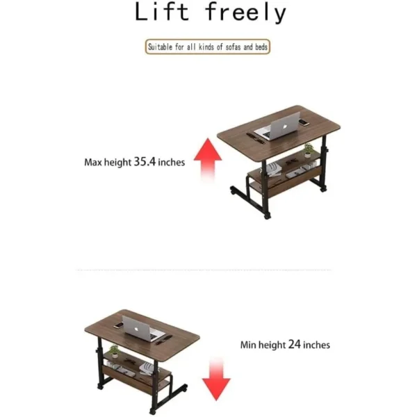 Adjustable Table Student Computer Desk Portable Home Office Furniture Small Spaces Sofa Bedroom Bedside Learn Play Game Desk