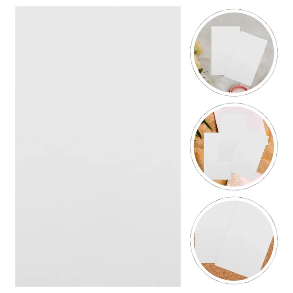 200 Pcs Note Pad Blank Card Memory Flashcards Paper Portable Word Scratch White Small Office