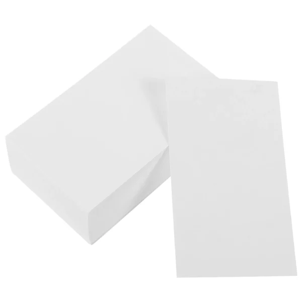200 Pcs Note Pad Blank Card Word Cards Doodle Paper DIY Memory Flashcards Scratch White Small Learning Office