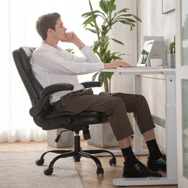 5037 Office Chair, Mid Back-Black Furniture